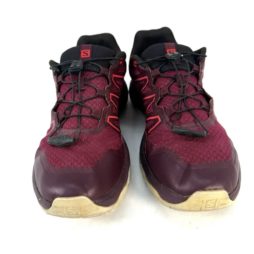 Salomon XA TAKEO Women's Size 9.5 Burgundy Trail Running Hiking Sneaker 410826